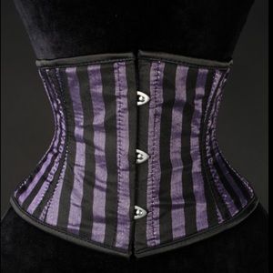 Purple Striped Waist Cincher/Corset